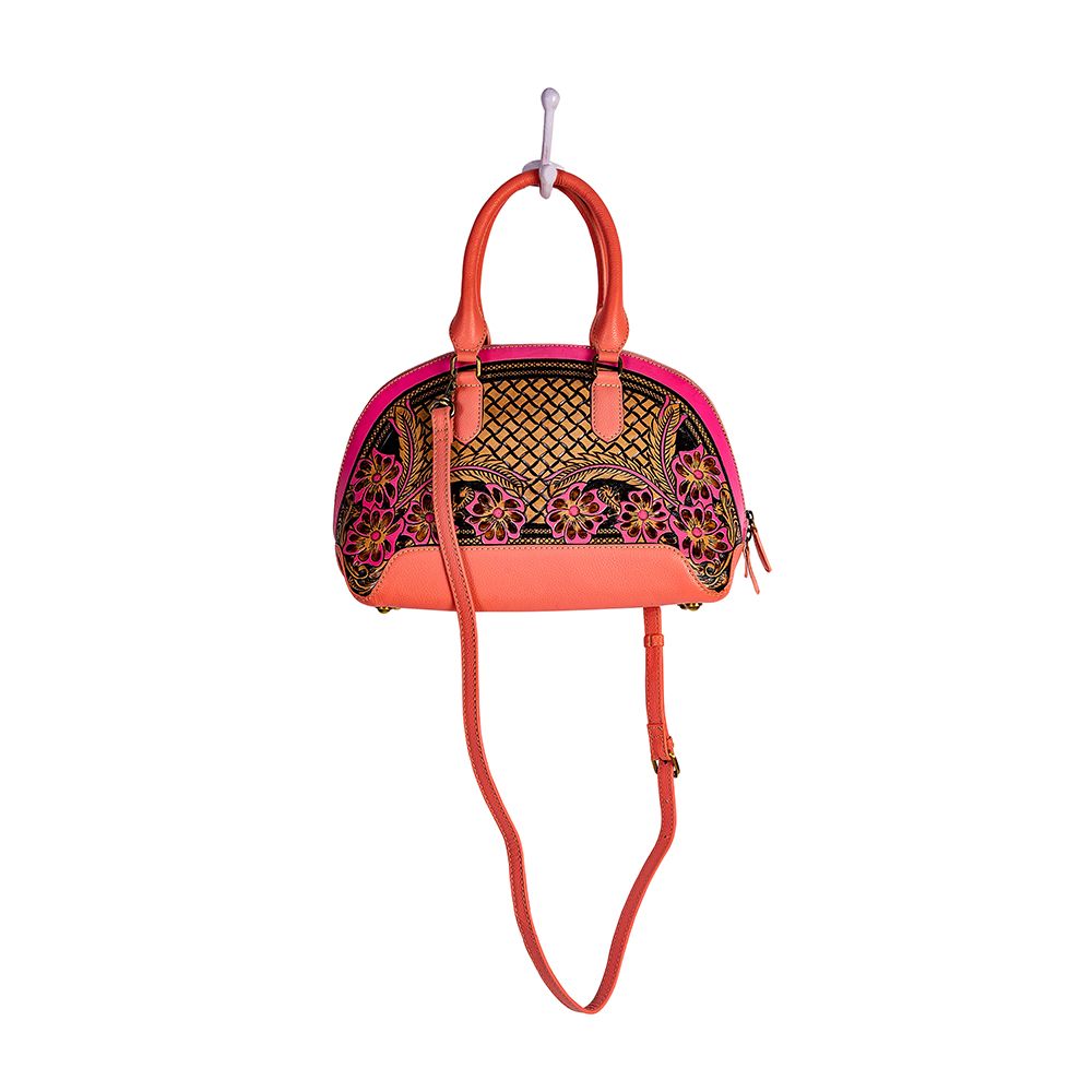 Emmylou Pass Hand-Tooled Bag in Salmon - Myra USA