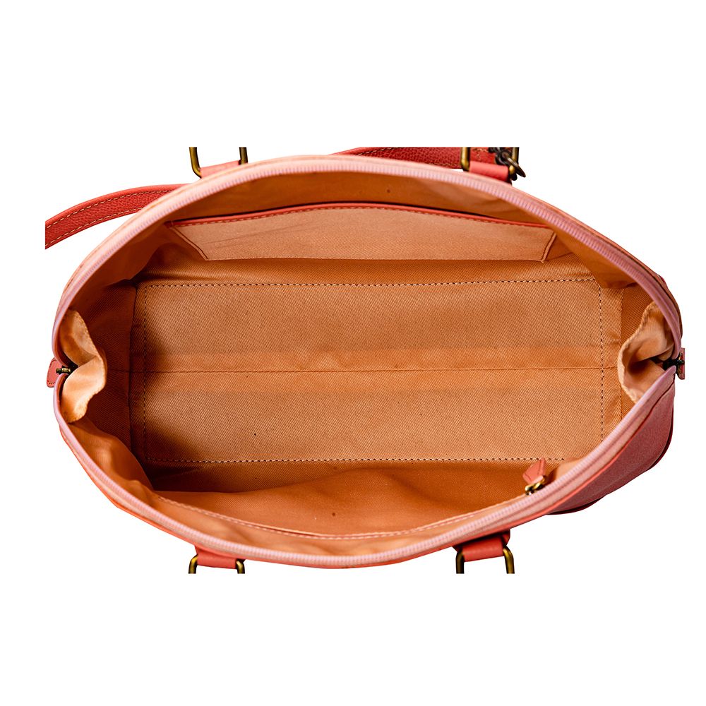 Emmylou Pass Hand-Tooled Bag in Salmon - Myra USA