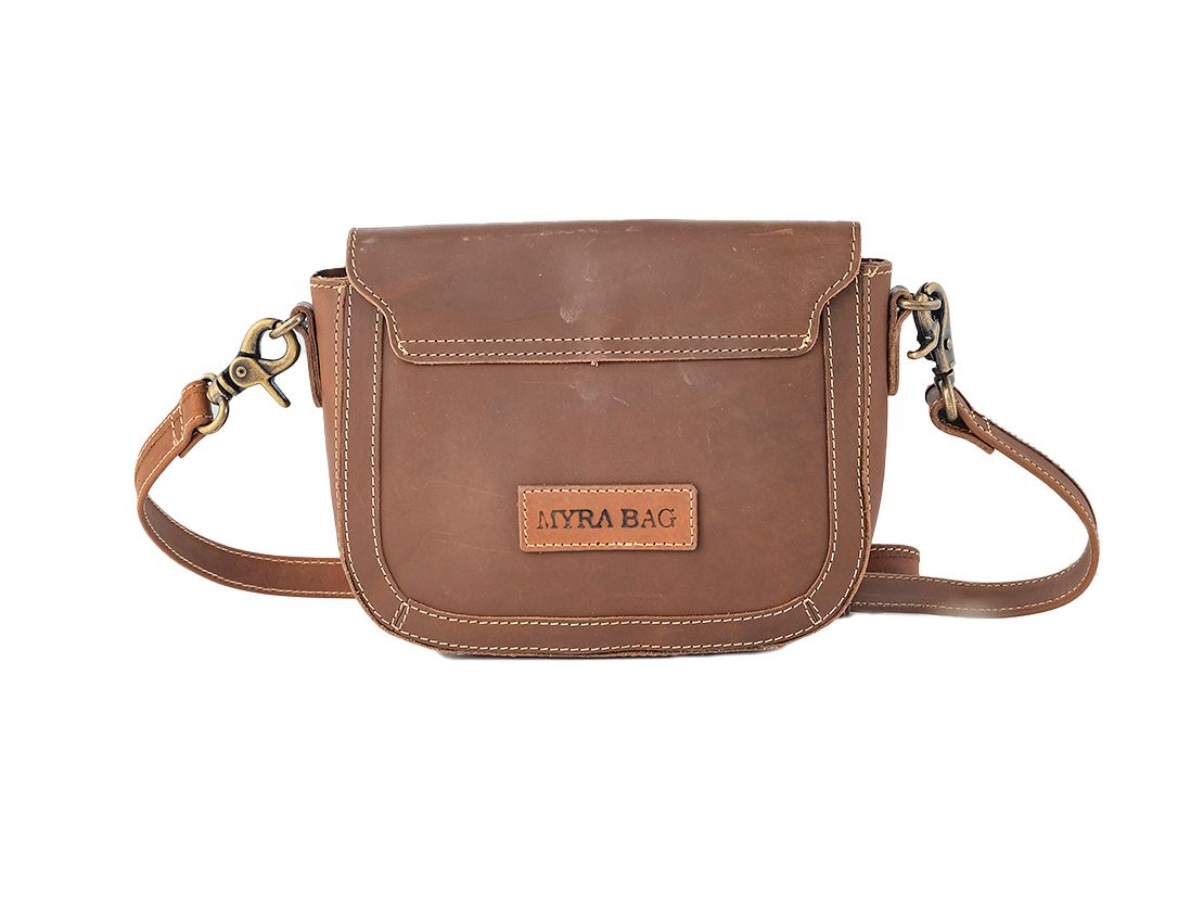 Winds of the Rose Hand-Tooled Lether Bag - Myra USA