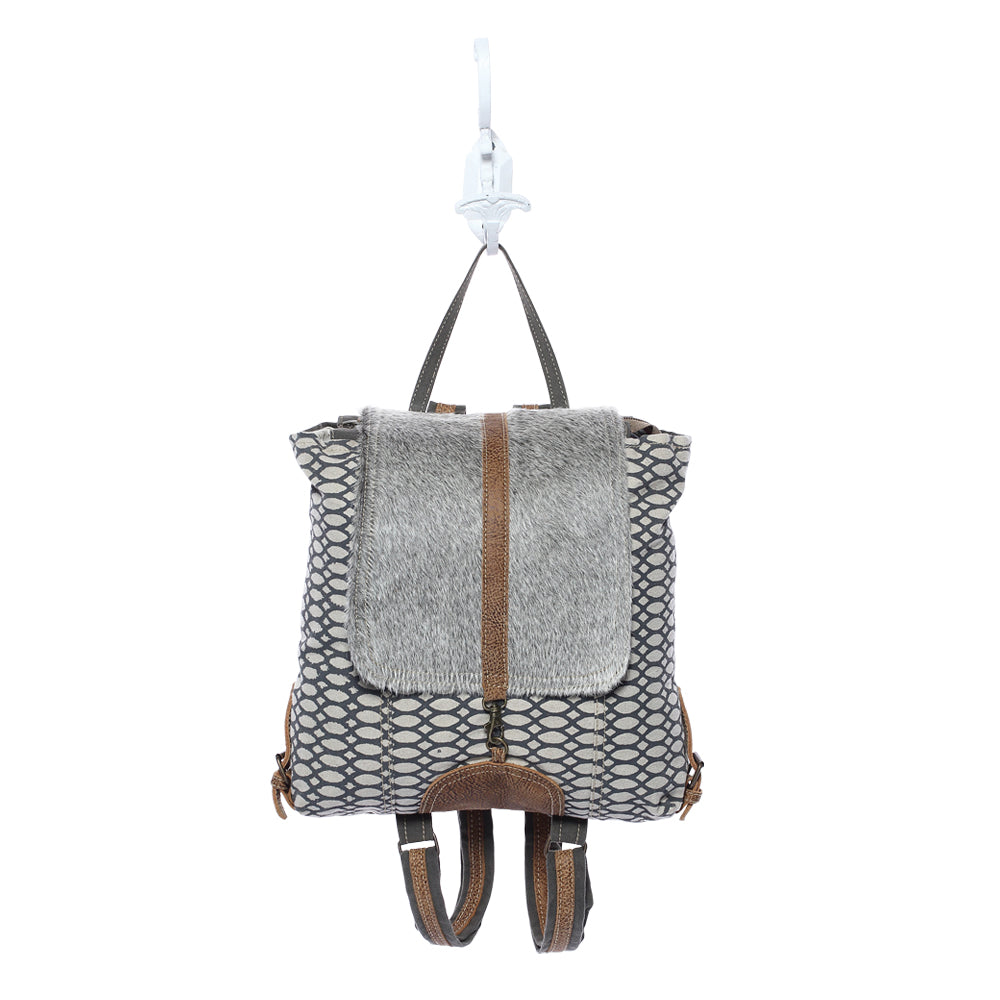 Honey Bee Print Backpack Bag - Myra Bags