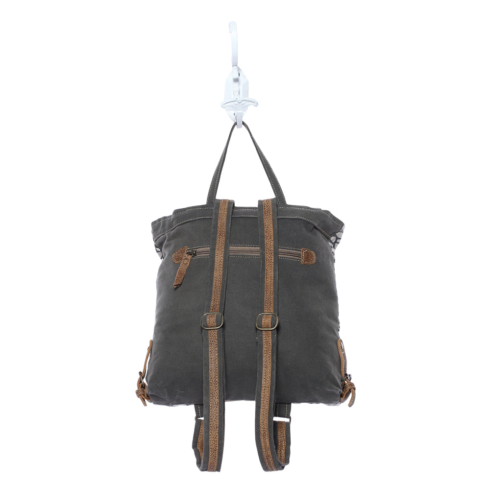 Honey Bee Print Backpack Bag - Myra Bags