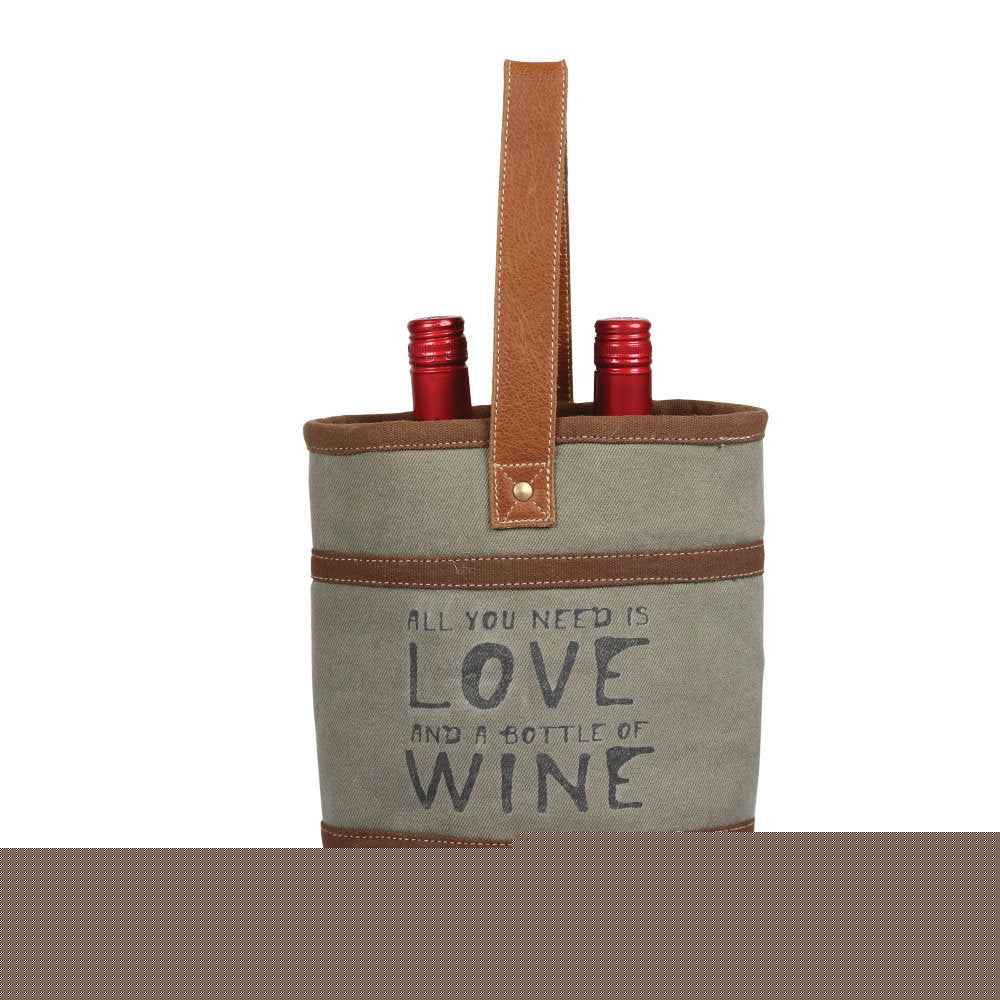 Wine And Love Double Wine Bag