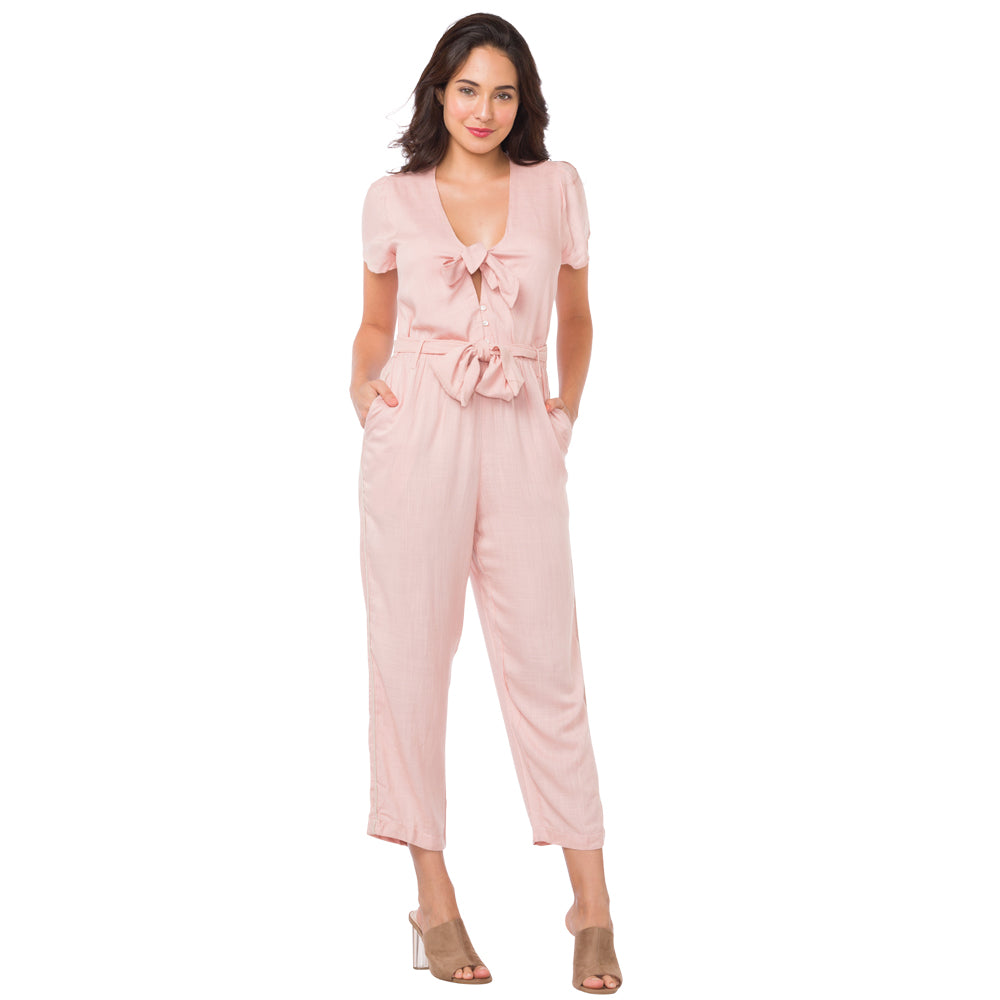 Knotty Pink Jumpsuit - MyraUSA