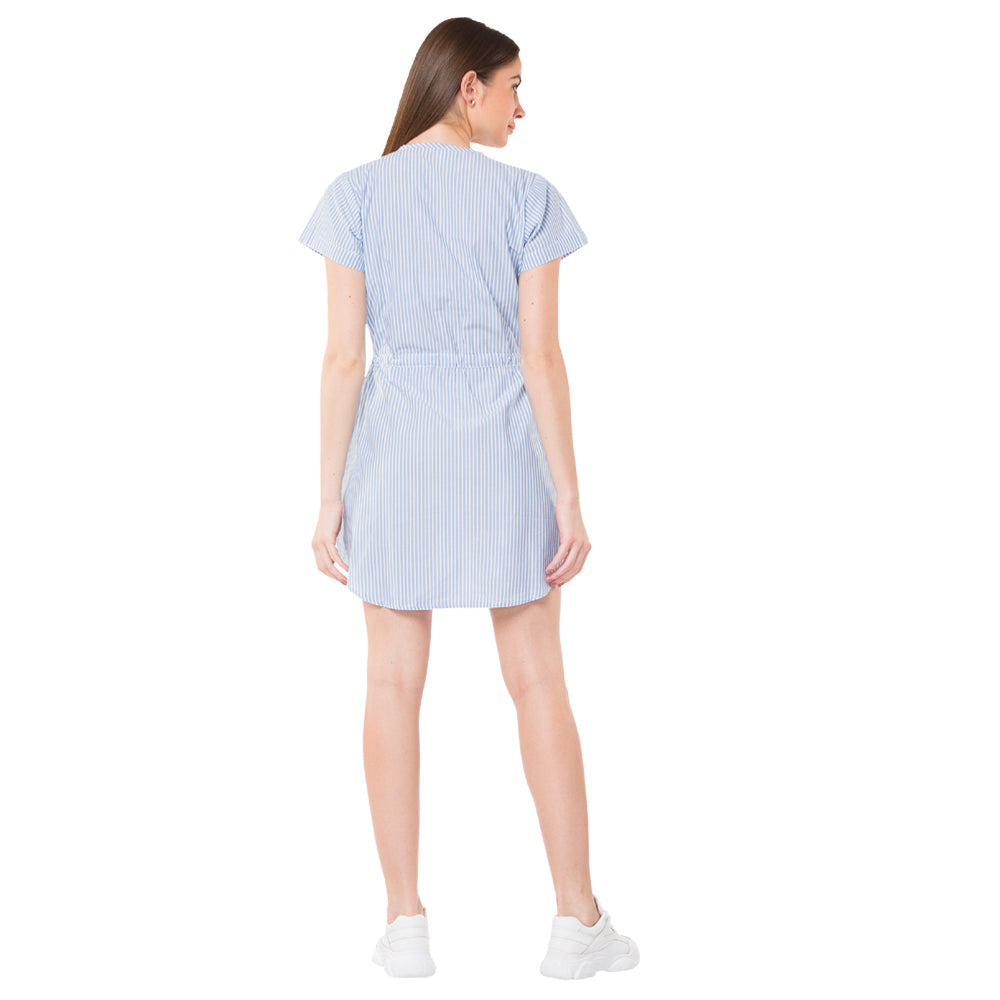 Stripy Shirt Dress - MyraUSA