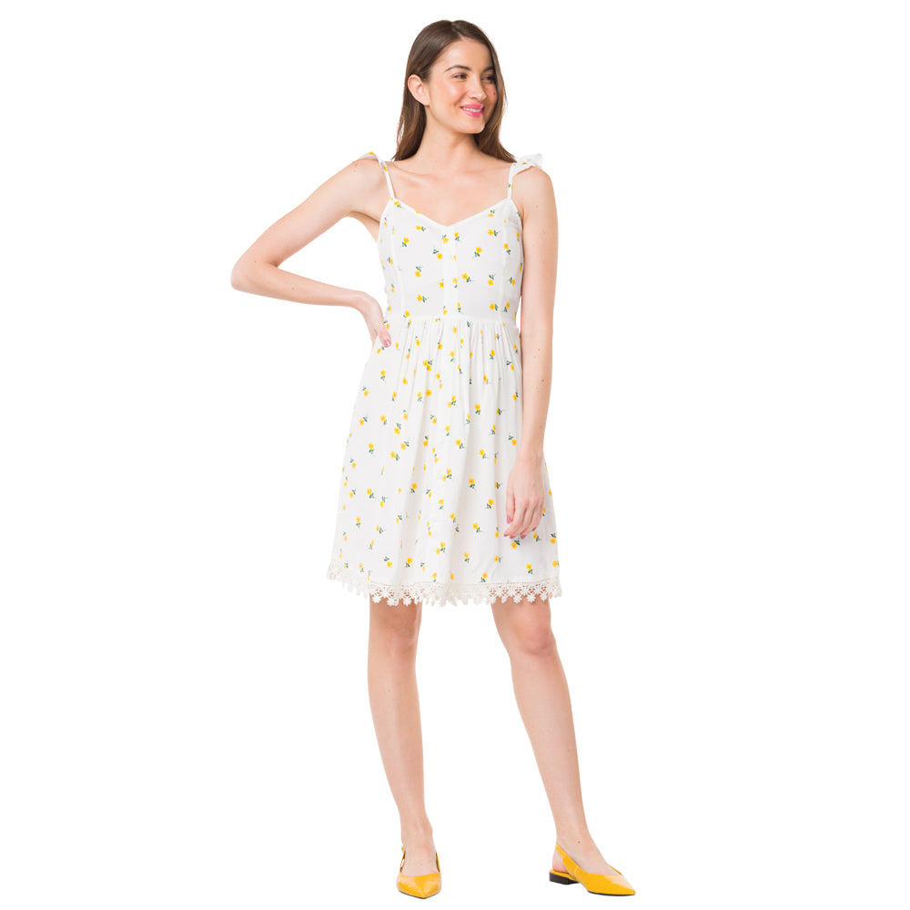 Lacey Imprints Dress - MyraUSA