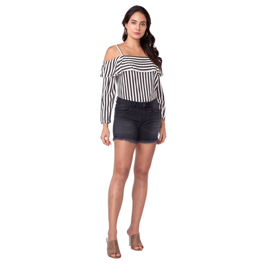 Black Thread Shorts - MyraUSA