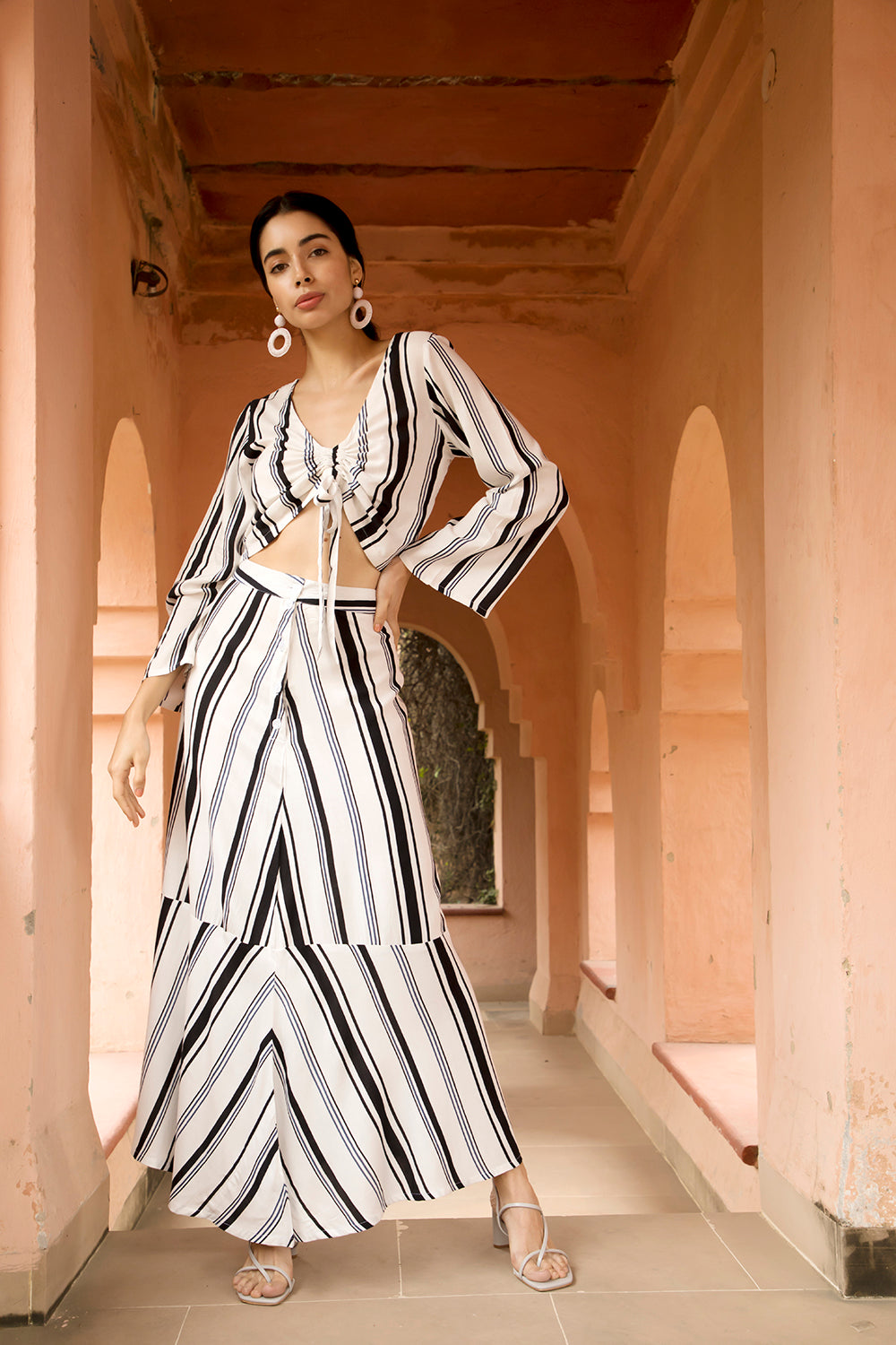 Streaky Smudgy Top and Skirt - MyraUSA