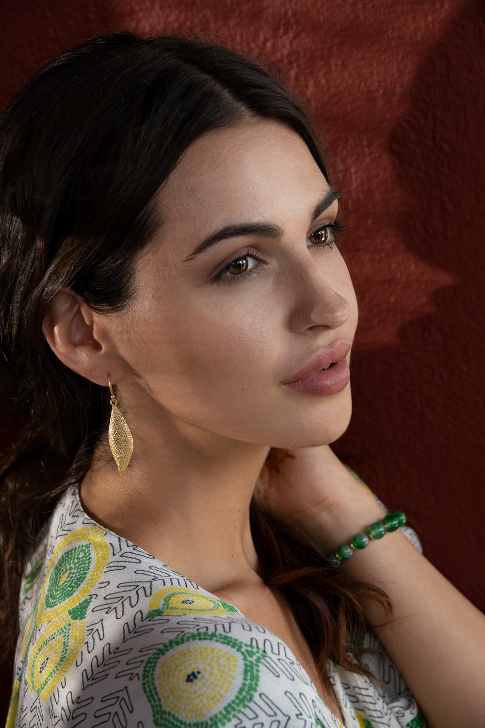 Roman Gold Drop Earrings - MyraUSA