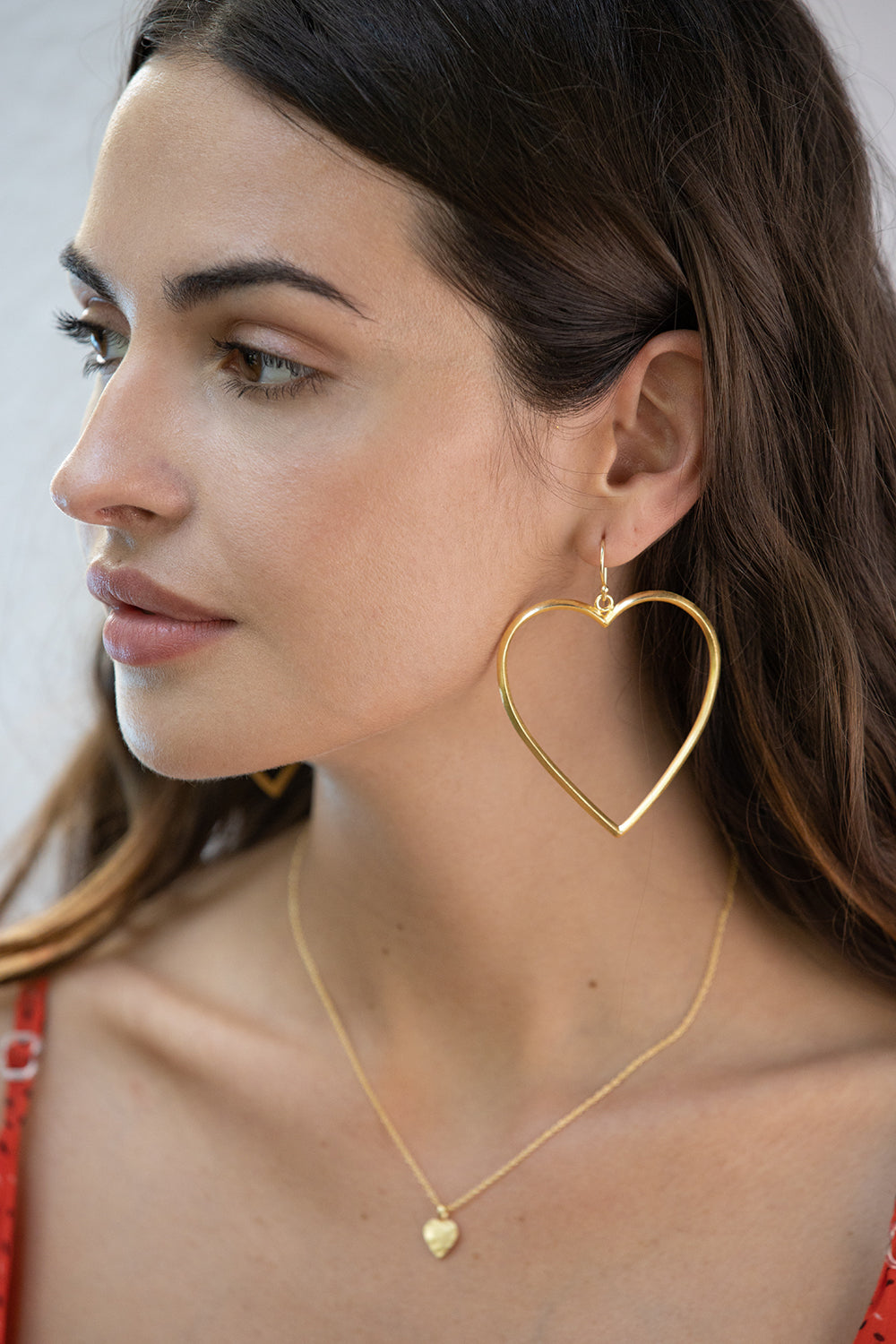 The Golden Hearts Drop Earrings - MyraUSA