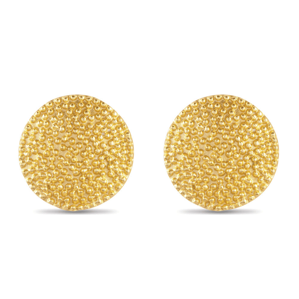 Merry Disc Stud Earrings - MyraUSA