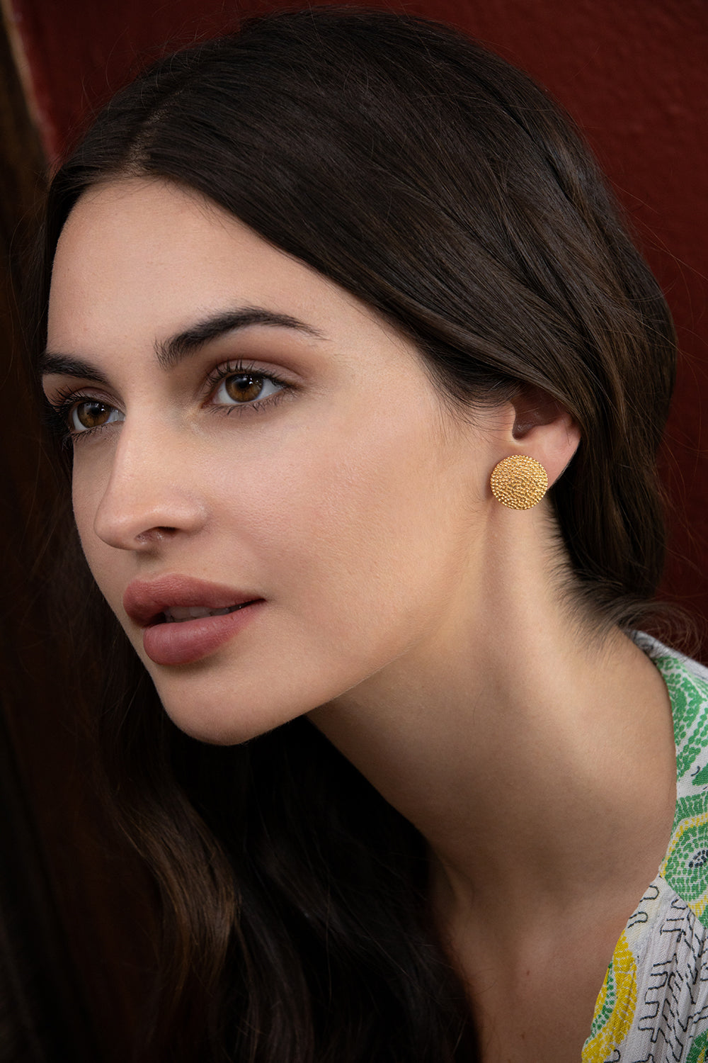 Merry Disc Stud Earrings - MyraUSA