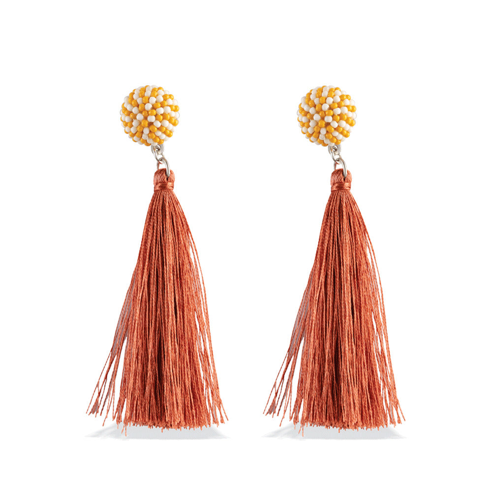 Red Shake Drop Earrings - MyraUSA