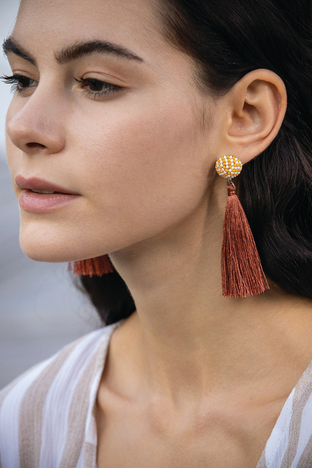 Red Shake Drop Earrings - MyraUSA