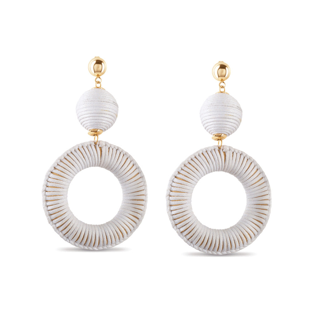 Crystal Clear Hoop Earrings - MyraUSA