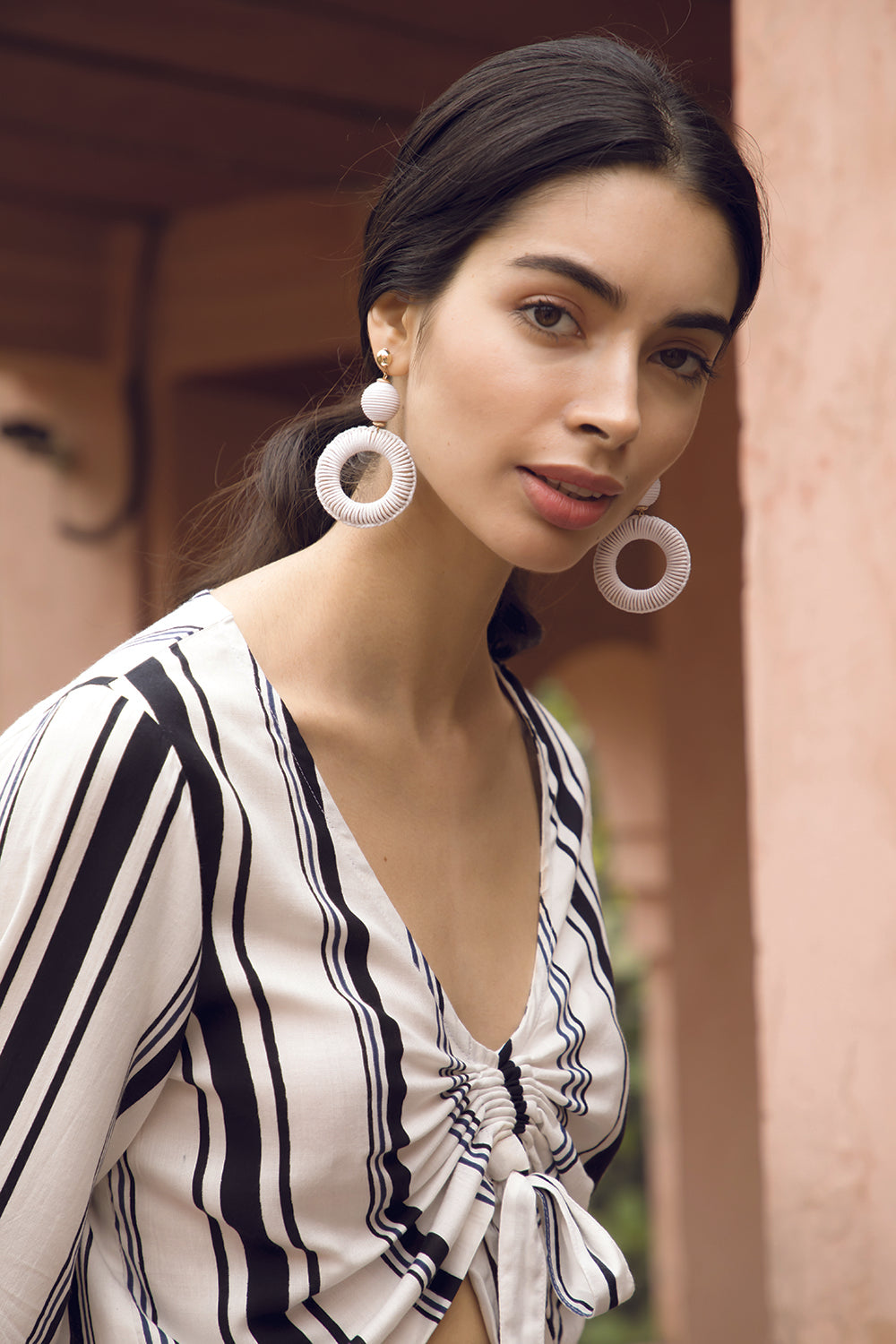 Crystal Clear Hoop Earrings - MyraUSA