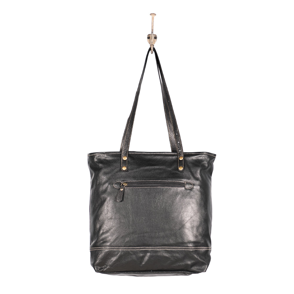 Slim Leather Tote Bag - MyraUSA