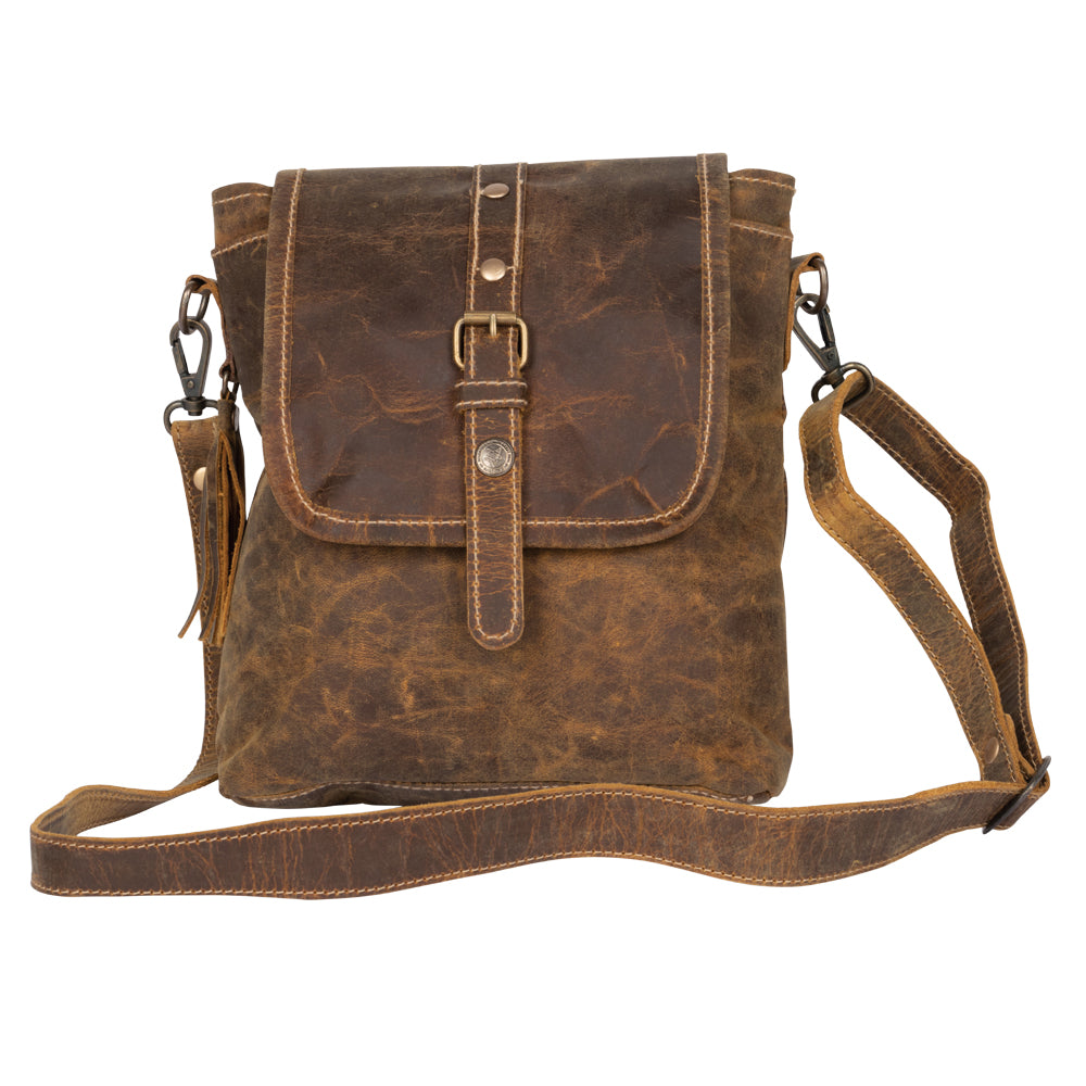 Brown Beauty Leather Bag - MyraUSA
