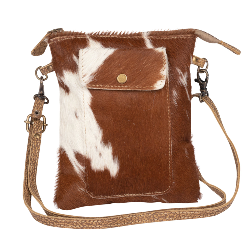 Leather Lithe Hairon Small Bag - MyraUSA