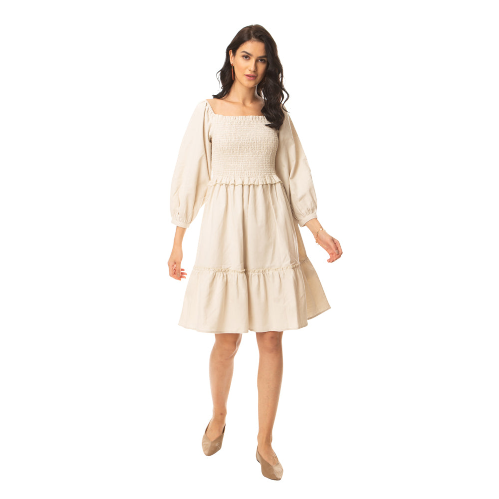 Desert Storm Smocking Dress - MyraUSA