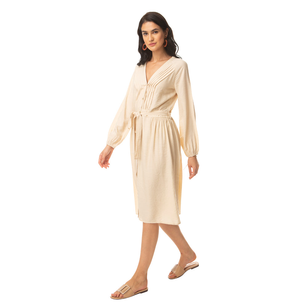 Pleety Buttoned Dress - MyraUSA
