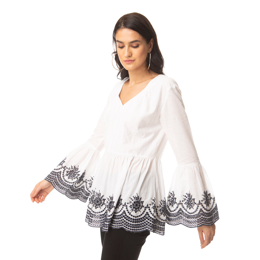 Elegant Embroidered Top - MyraUSA