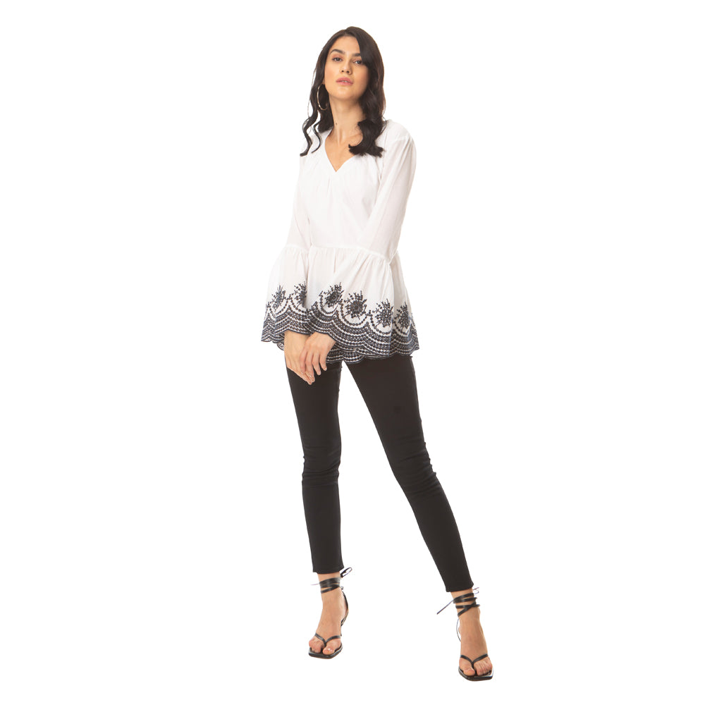 Elegant Embroidered Top - MyraUSA