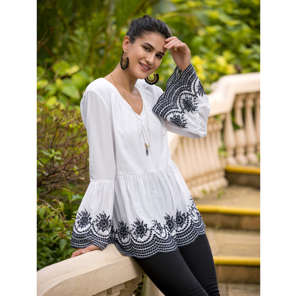 Elegant Embroidered Top - MyraUSA