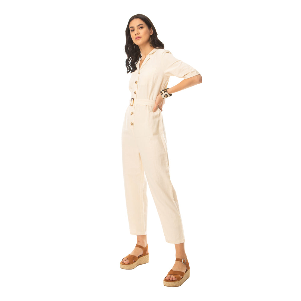 Beiged Fantasy Jumpsuit - MyraUSA