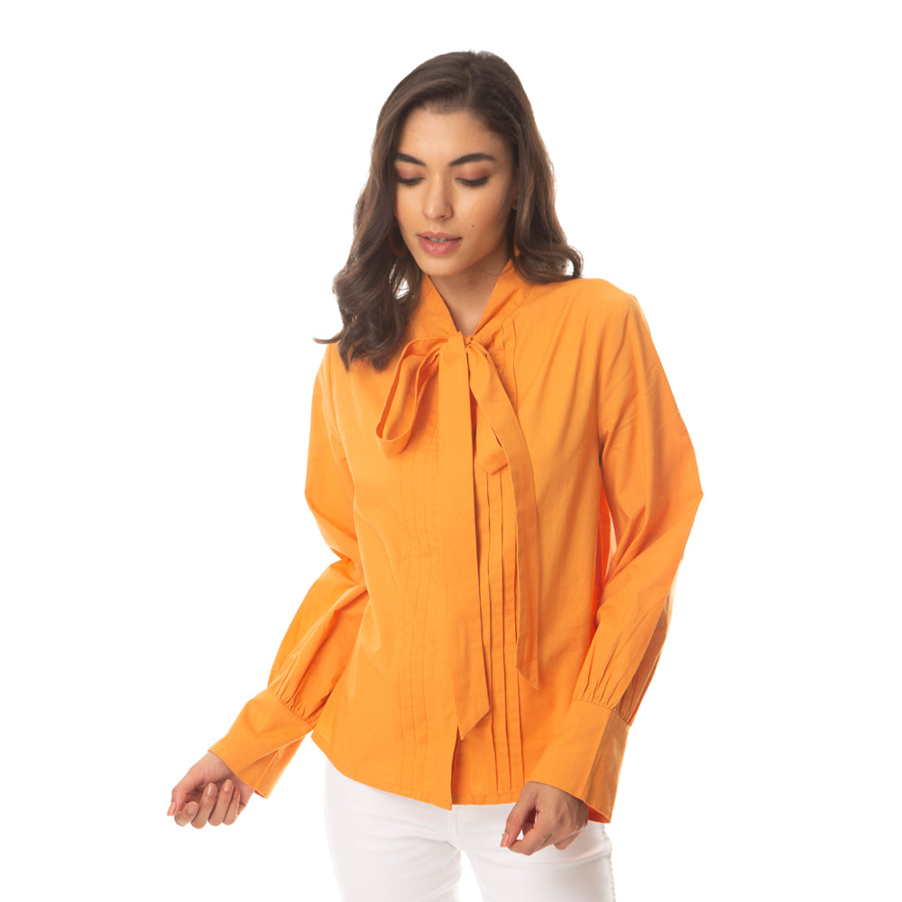 Pleets & Bow Shirt - MyraUSA
