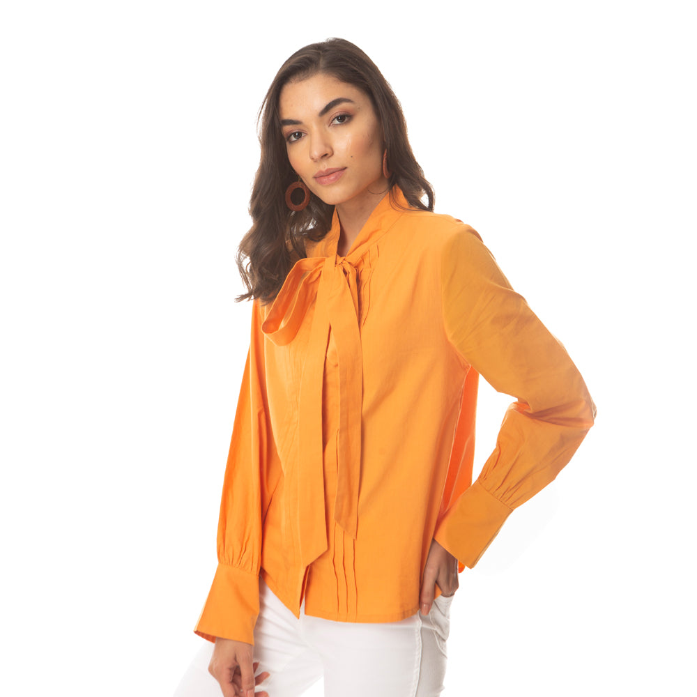 Pleets & Bow Shirt - MyraUSA