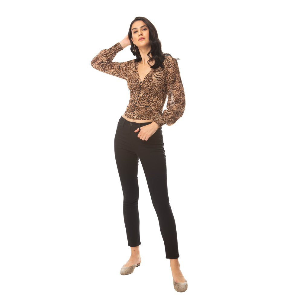 Leopard Ador Crop Top - MyraUSA