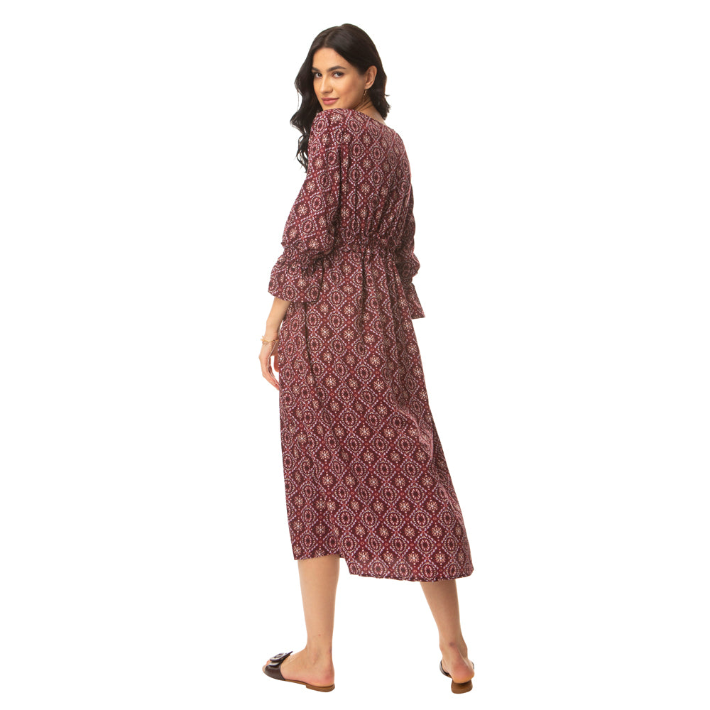 Ajrakh Midi Dress - MyraUSA