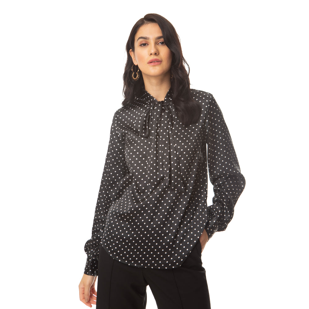 Polka Galore Bow Top - MyraUSA