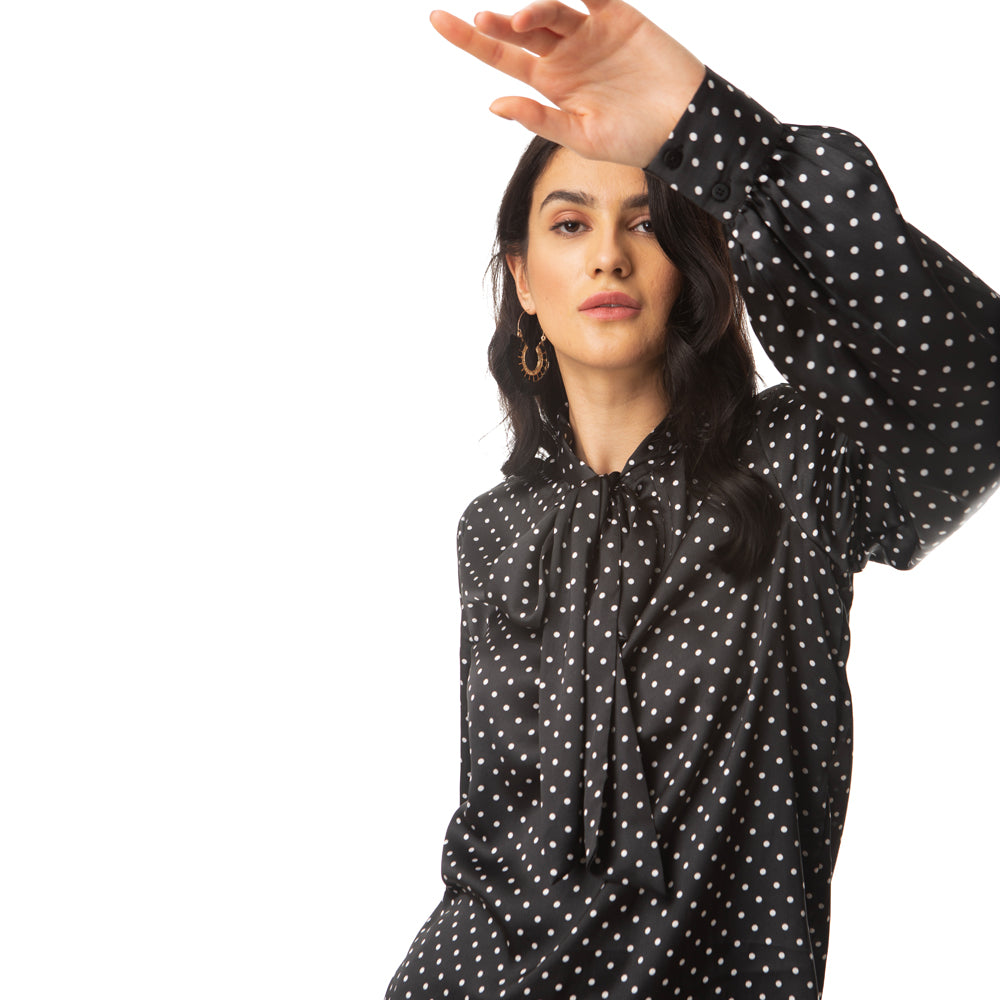 Polka Galore Bow Top - MyraUSA