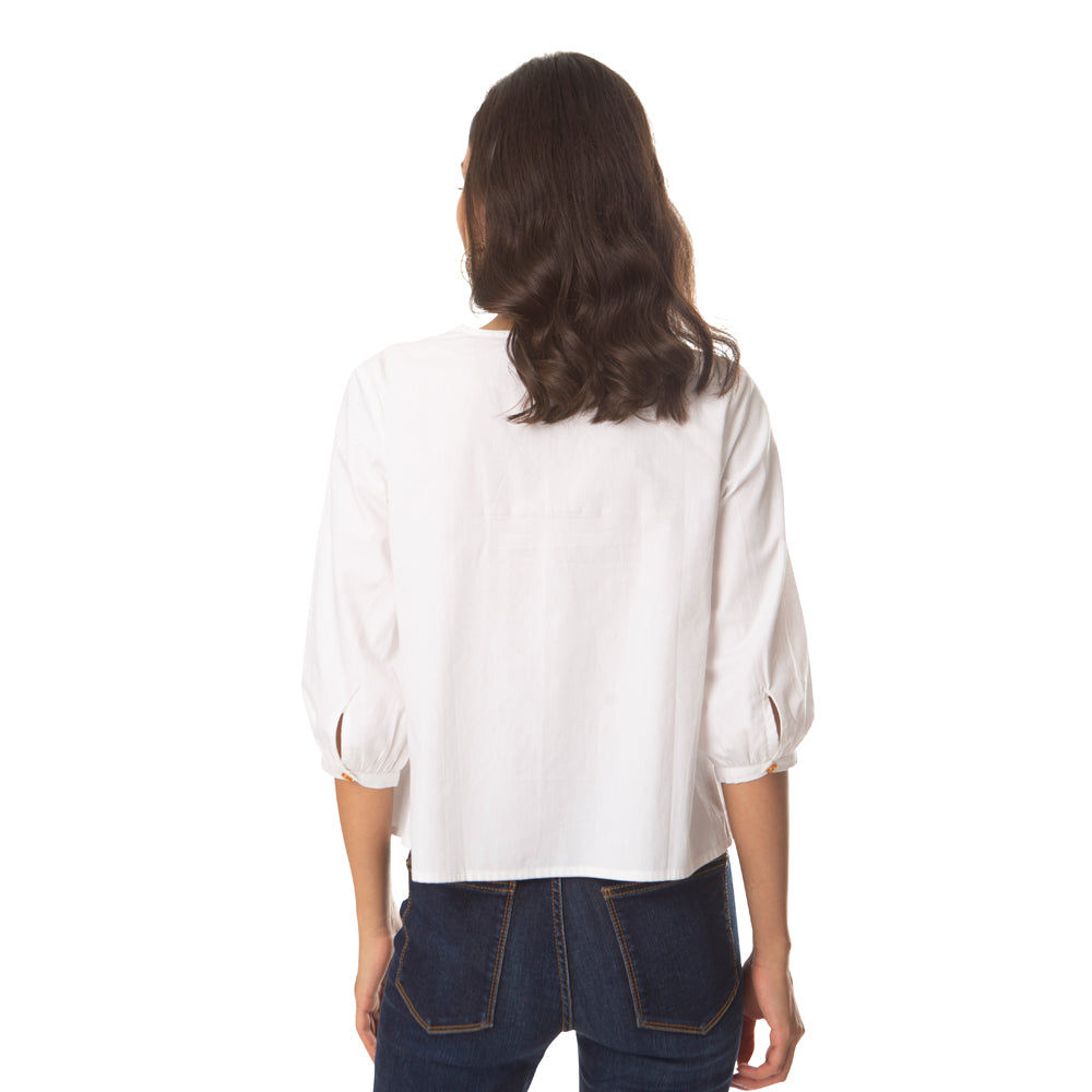 Glistening White Top - MyraUSA