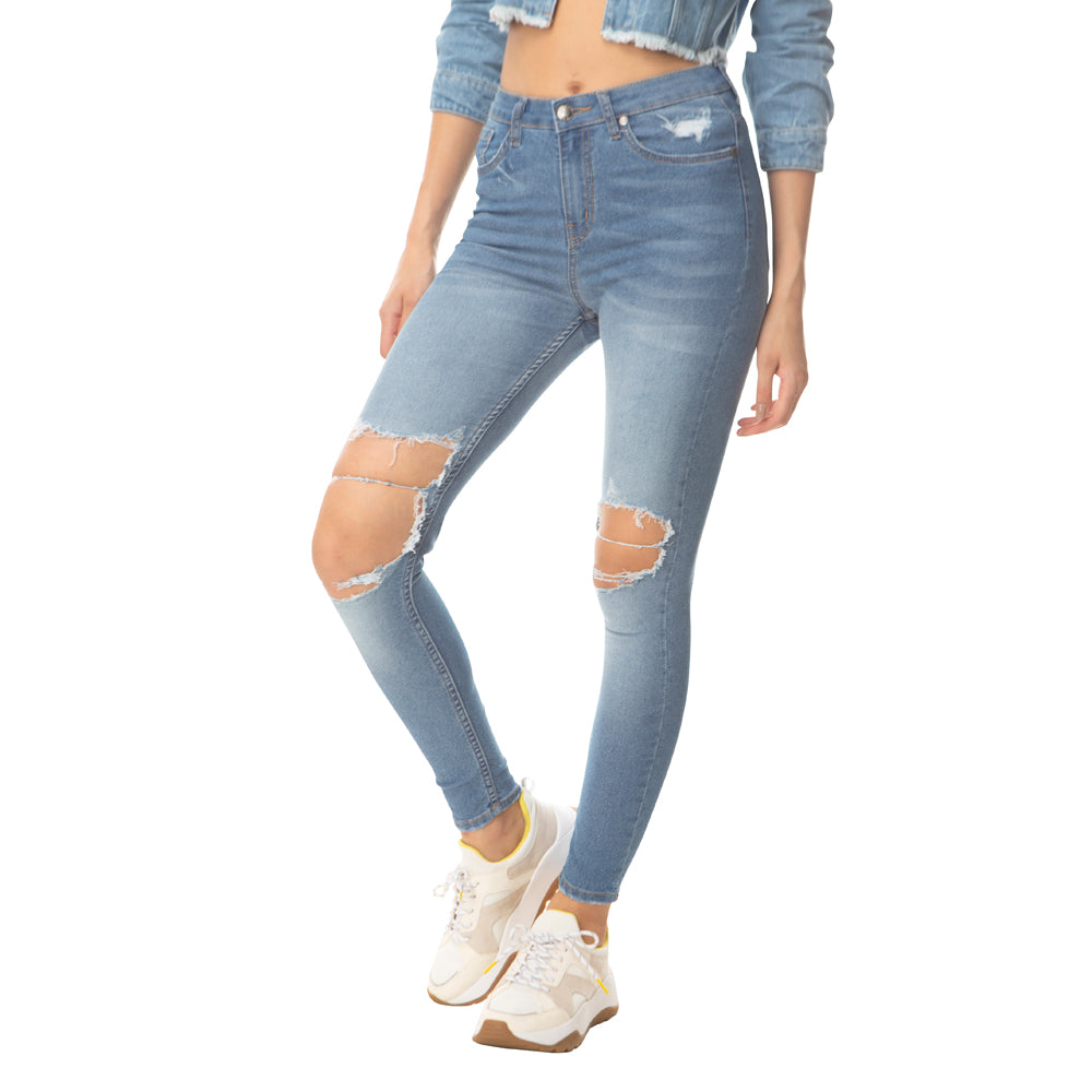 Awristocrat Knee Ripped Jeans - MyraUSA
