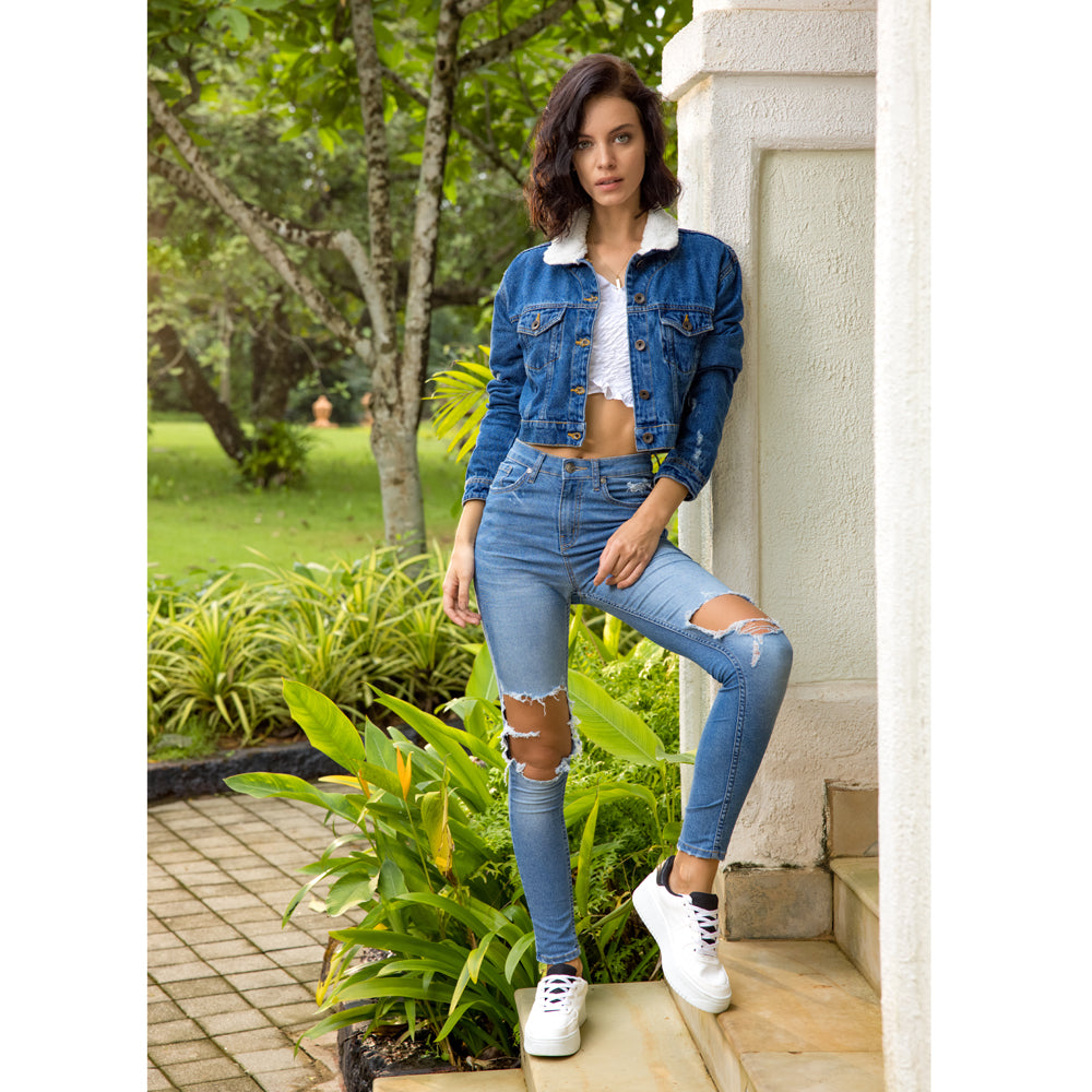 Awristocrat Knee Ripped Jeans - MyraUSA
