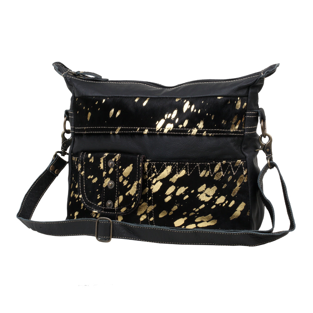 MODERN LEATHER AND HAIRON BAG - MyraUSA