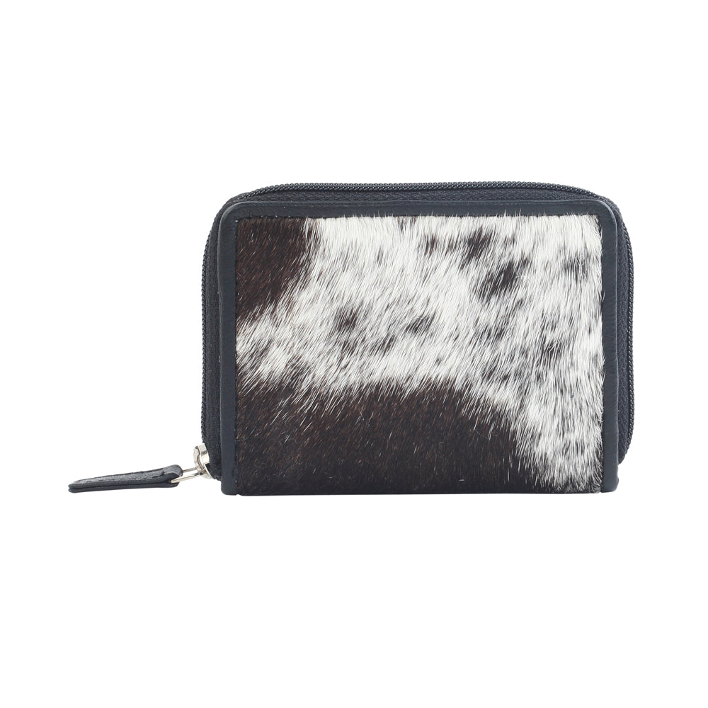 GREYSCALE LEATHER AND HAIRON WALLET - MyraUSA