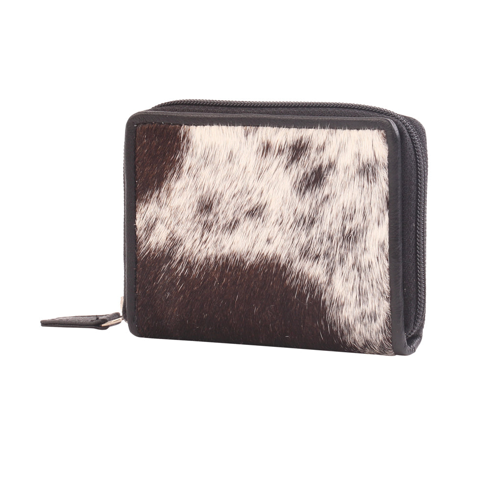 GREYSCALE LEATHER AND HAIRON WALLET - MyraUSA