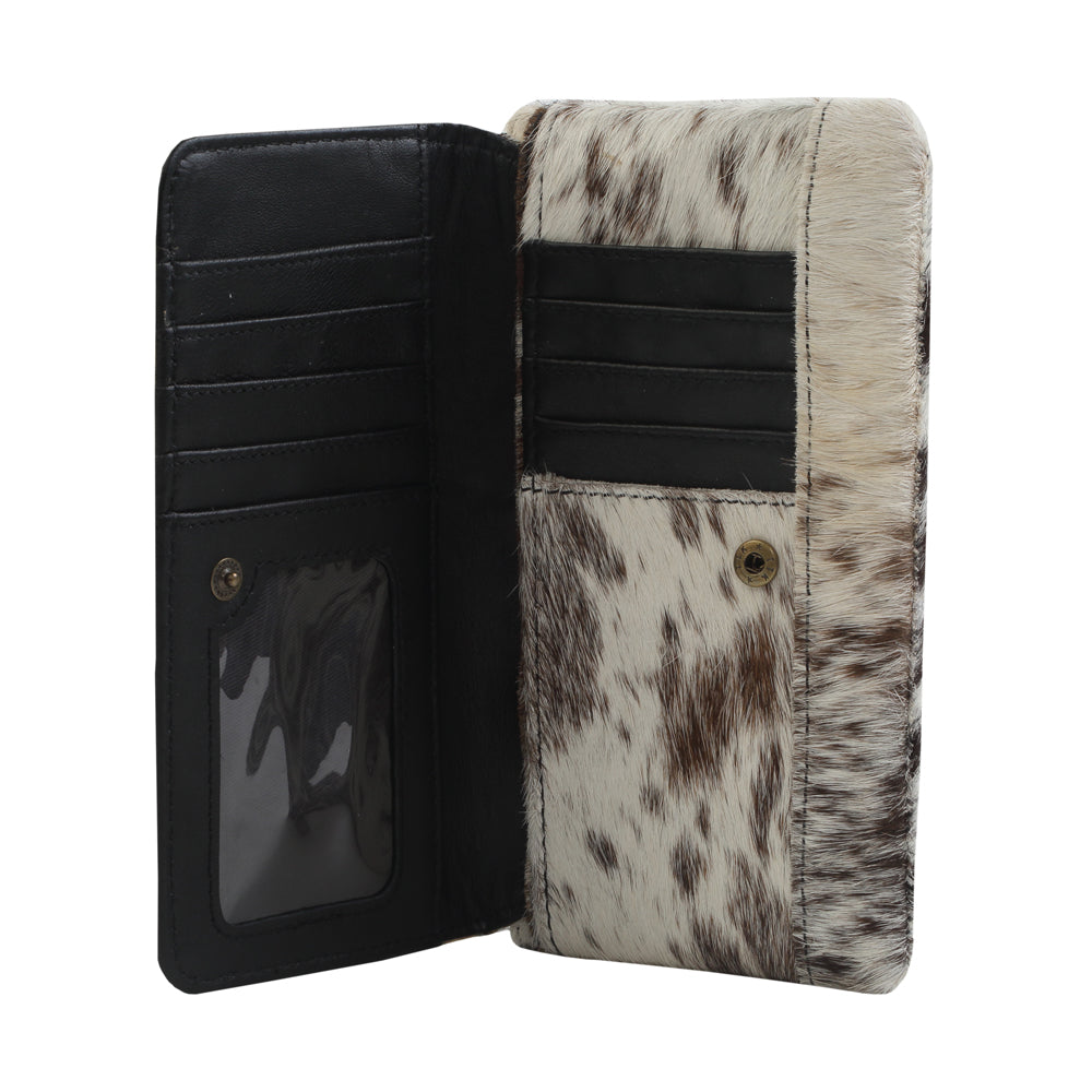 COOKIE CRUNCH LEATHER AND HAIRON WALLET - MyraUSA