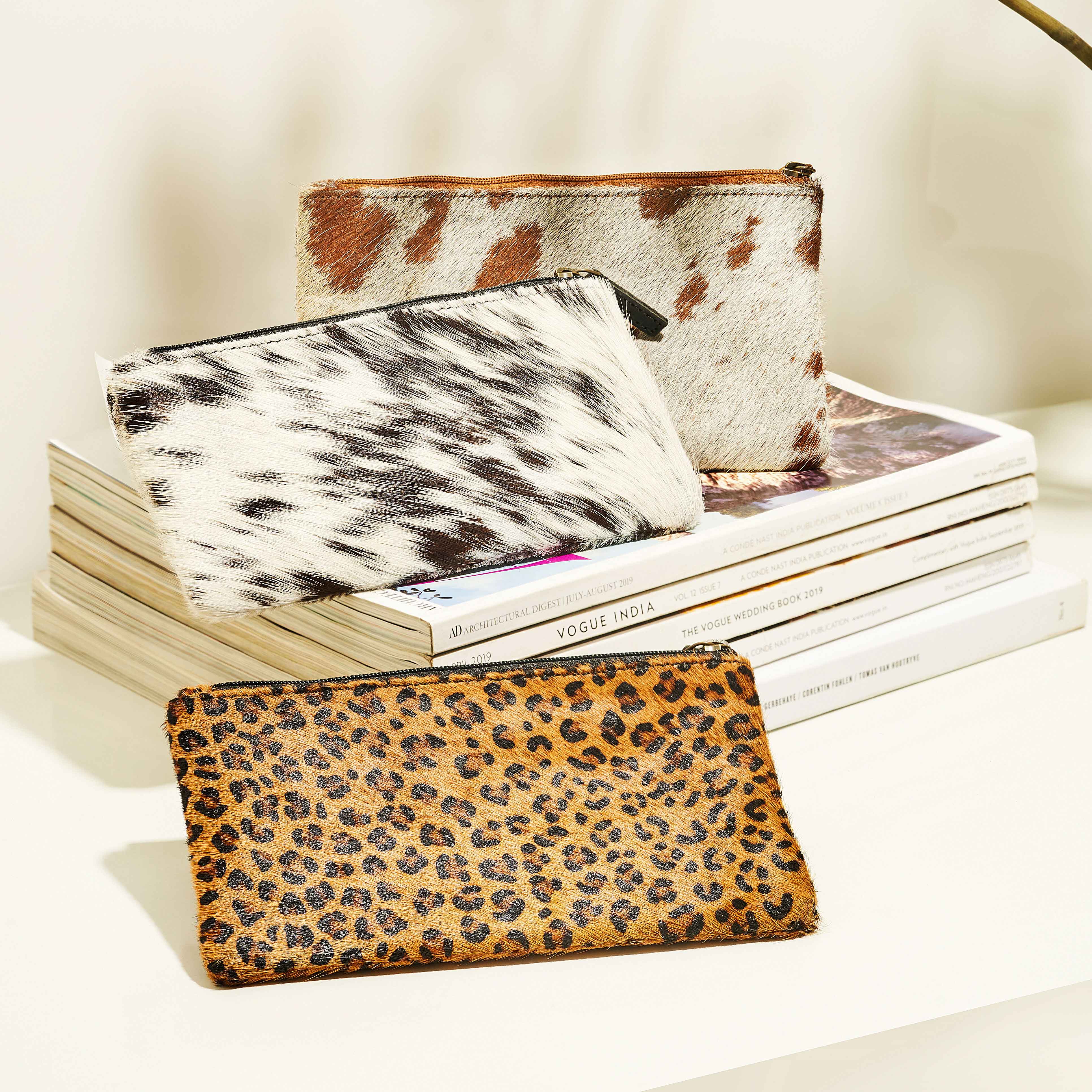 COOKIE CRUNCH LEATHER AND HAIRON WALLET - MyraUSA