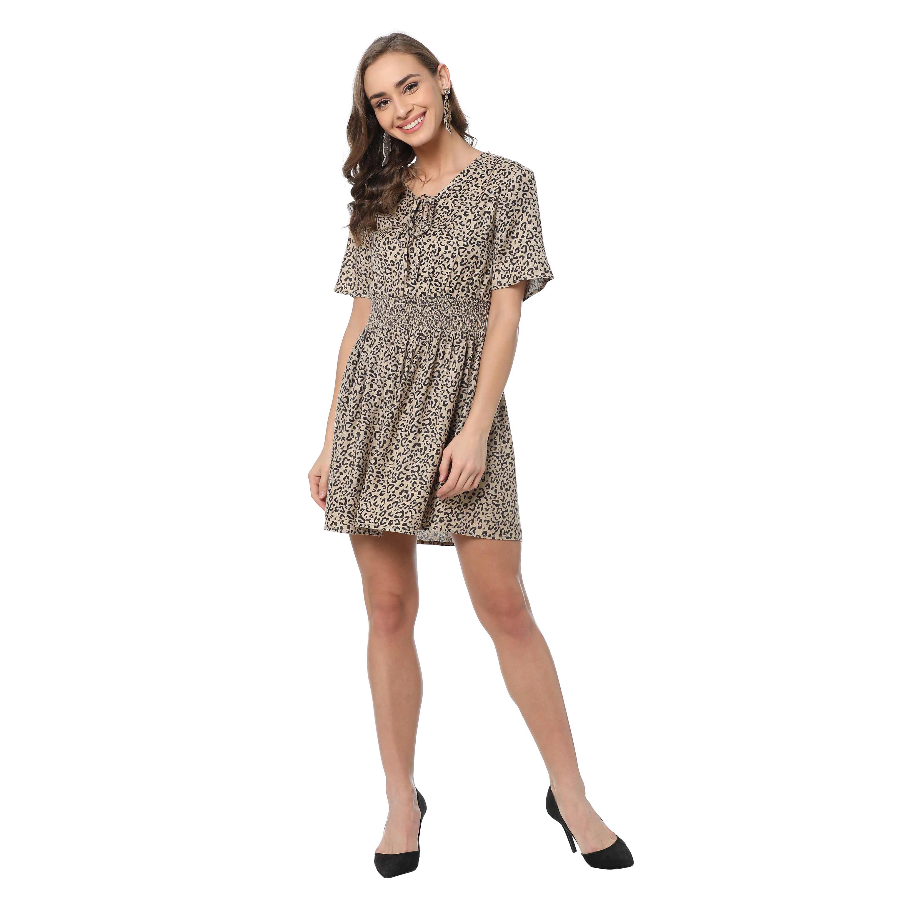 Spirited Print Dress - MyraUSA