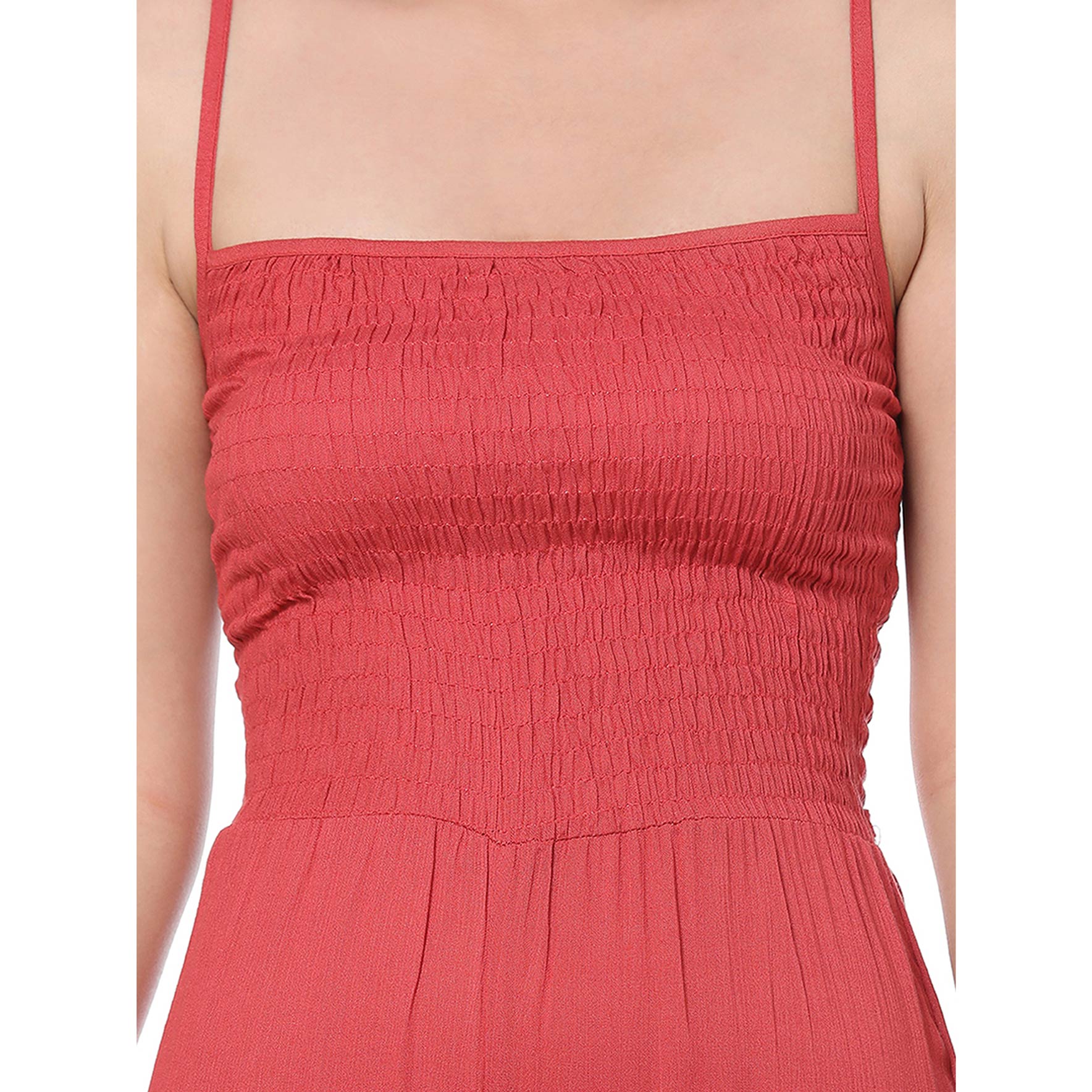 Flared Vermillion Jumpsuit - MyraUSA