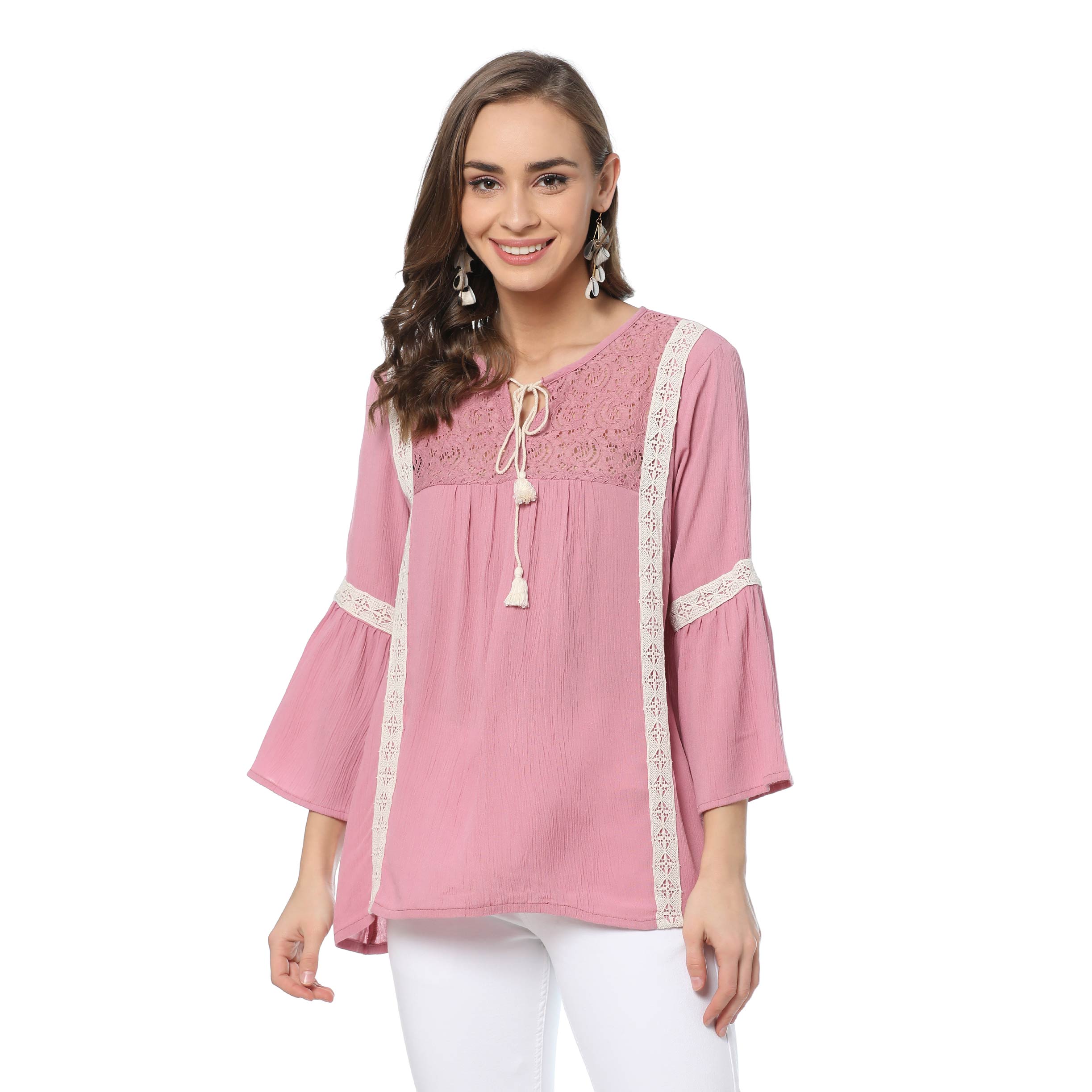 Netted Pink Top - MyraUSA