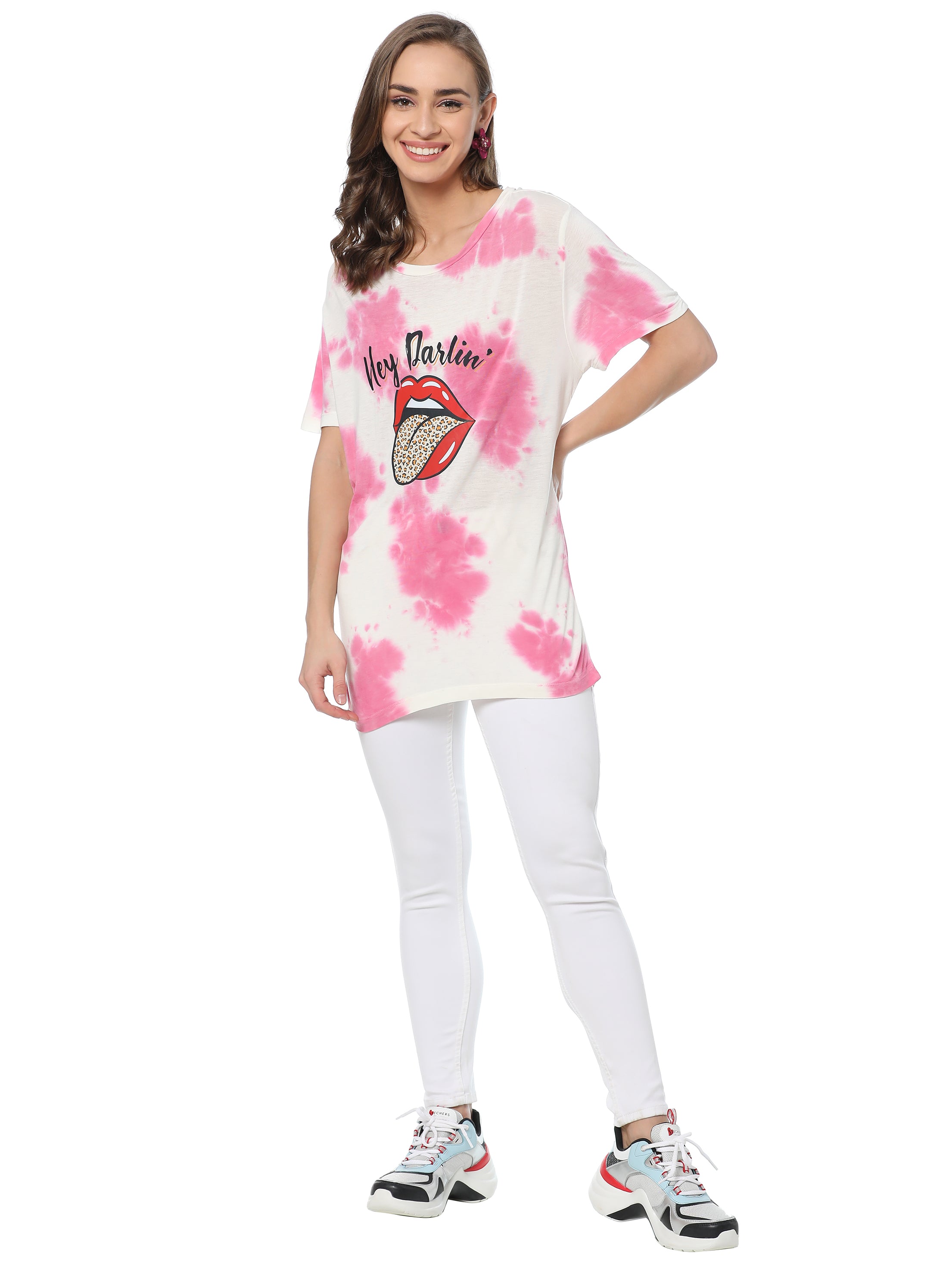 White Manic Tee - MyraUSA