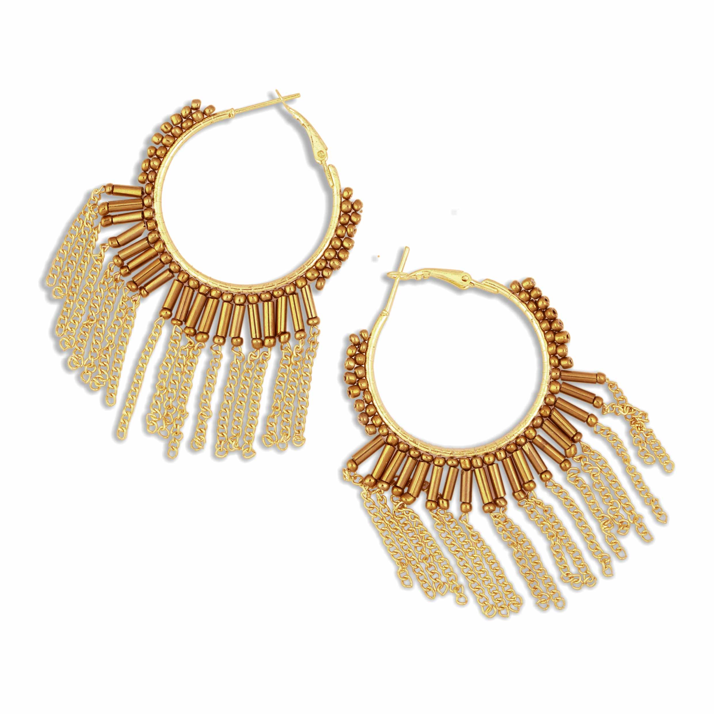Gold Dangling Earrings - MyraUSA