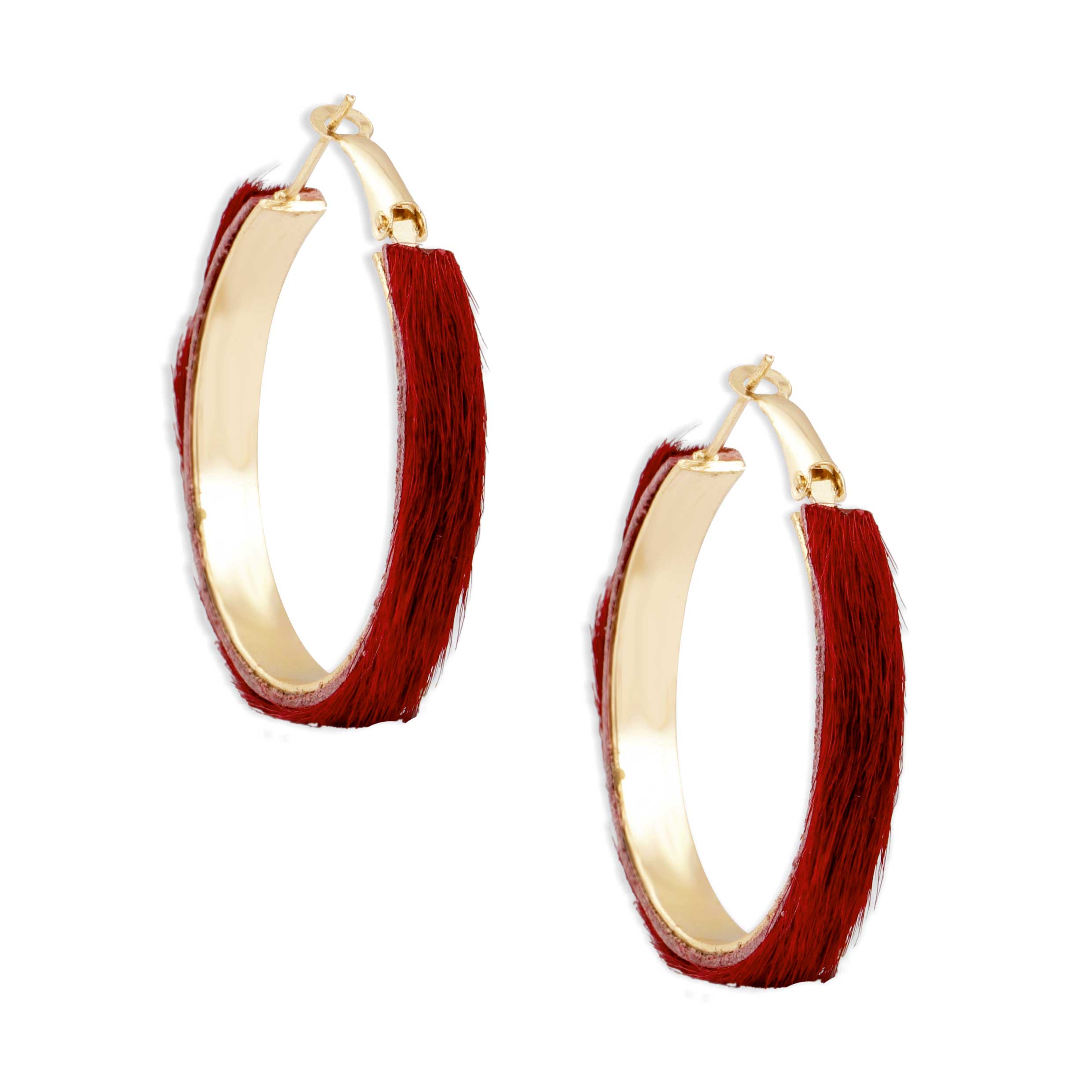Vermilion Hoops Earrings - MyraUSA