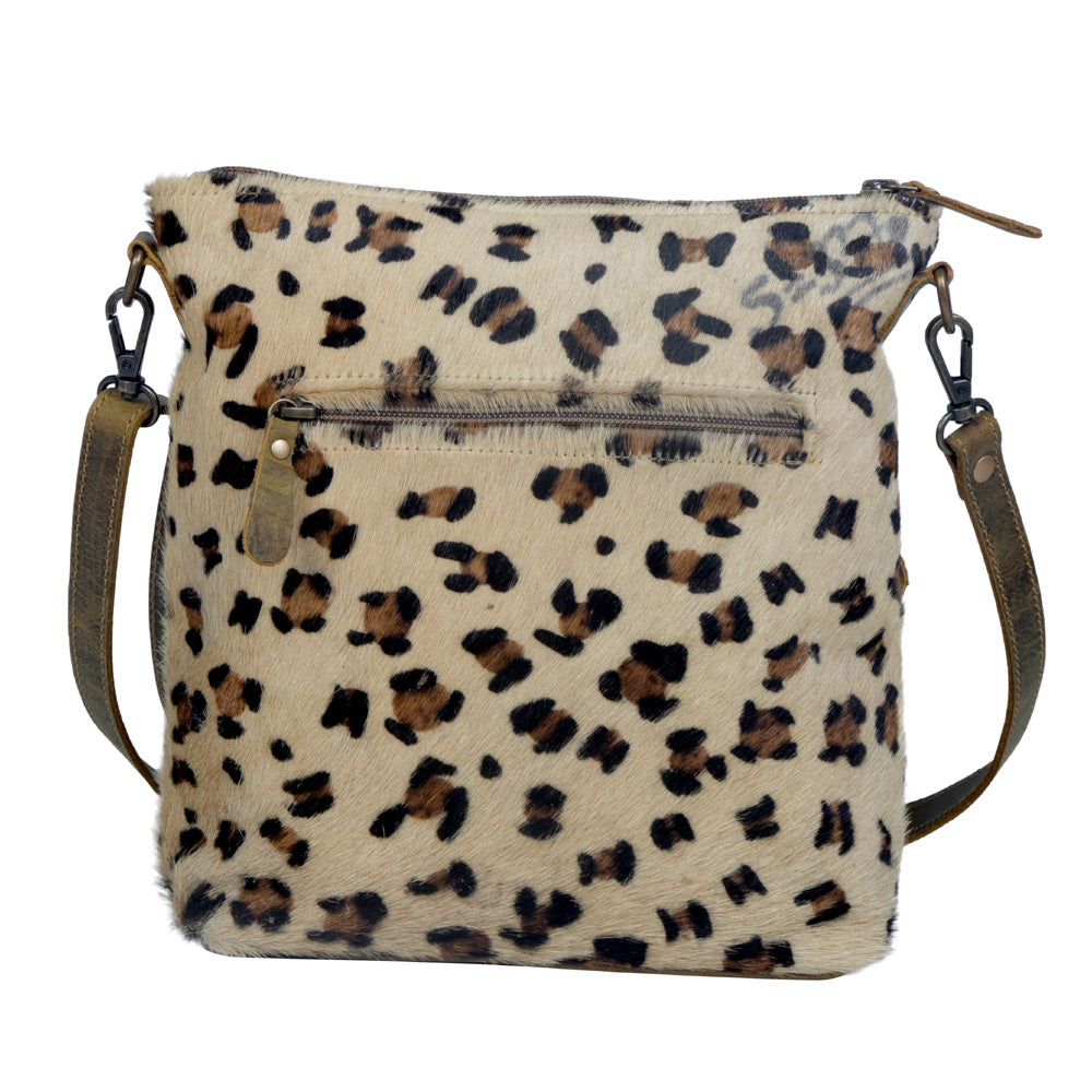 Charisma Leopard Print Leather & Hairon Bag - Myra USA