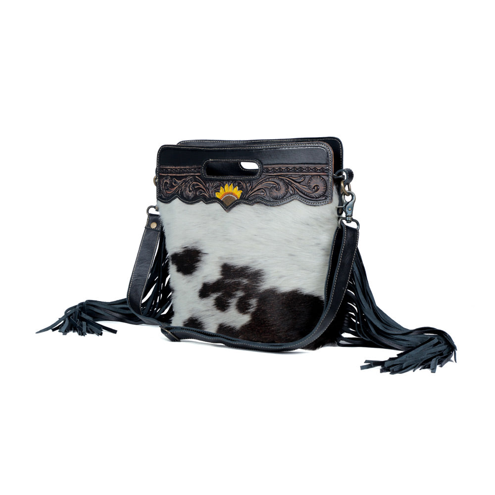 Eclectic Embossed Hand-Tooled Bag - Myra USA
